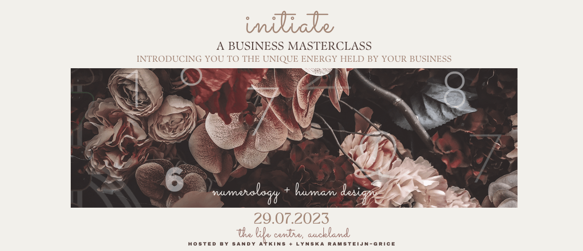Initiate: A Business Masterclass: CANCELLED