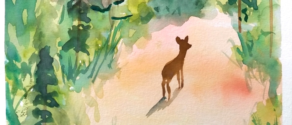 Gisborne Watercolour and Wine Night - Oh Deer