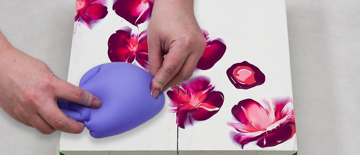 Paint Pouring for beginners - Flowers, Blooms & Swirls
