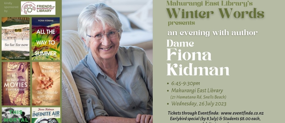 An Intimate Evening With Dame Fiona Kidman