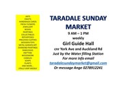 Image for event: Taradale Sunday Market