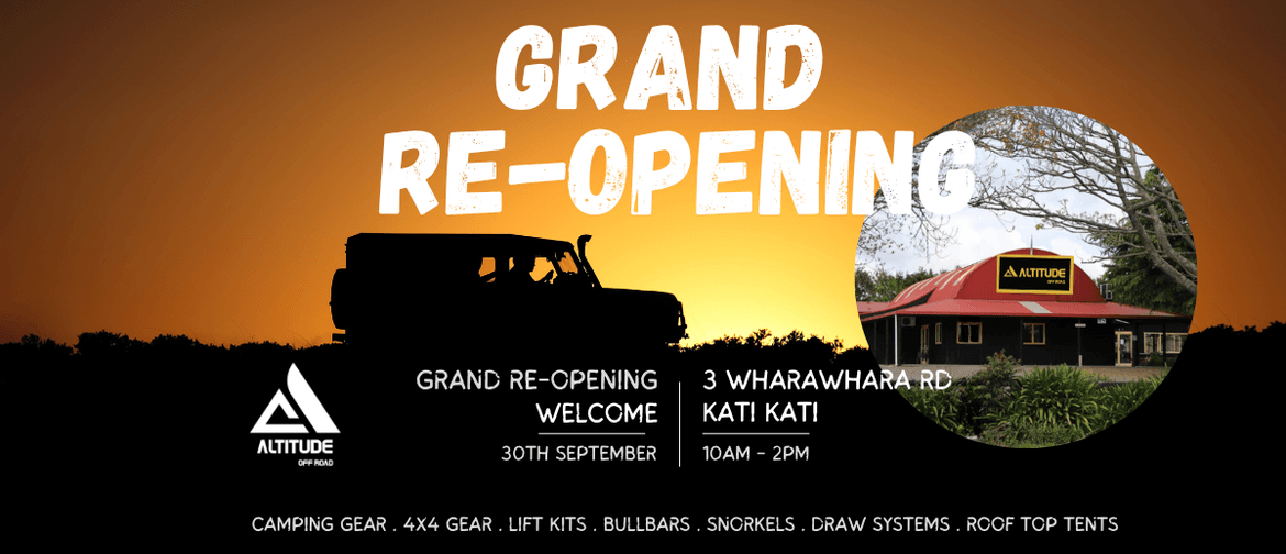 Altitude Off Road - Grand Re-Opening Altitude Off Road - Grand Re-Opening