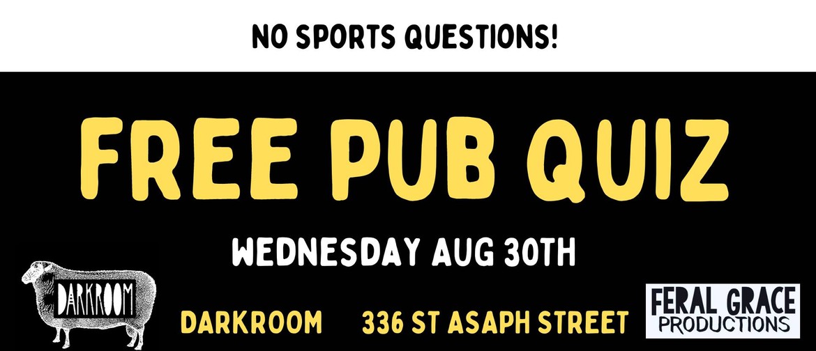 Free Pub Quiz - Aug 2023