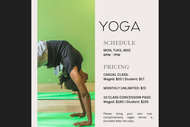 Yoga and Dinner (Mon-Wed) at 6PM