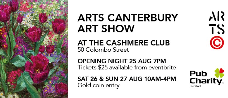 Opening night Arts Canterbury Art Show at The Cashmere Club