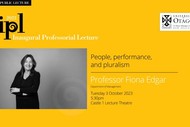Image for event: Inaugural Professorial Lecture –Professor Fiona Edgar