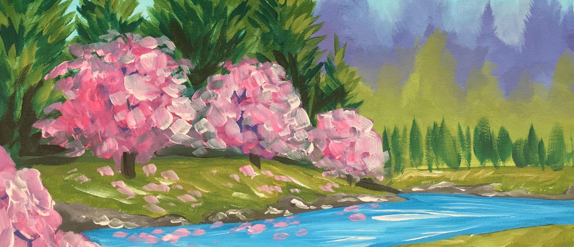 Wellington Paint and Wine Night - A Spring Walk