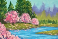Image for event: Nelson Paint & Wine Night - Bob Ross A Spring Walk