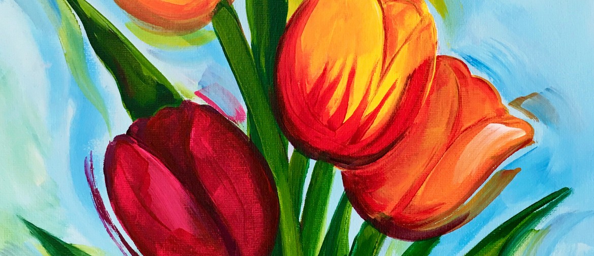 Palmerston North Paint and Wine Night - Mothers Tulips