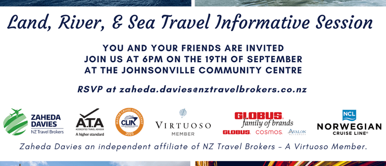 Land, River & Sea - Travel Information Evening