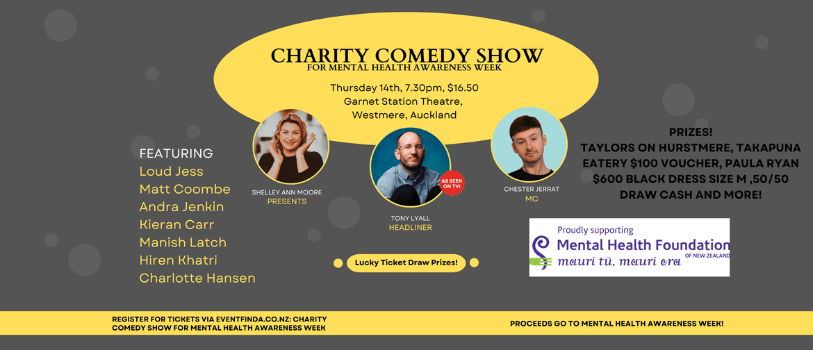 Charity Comedy Show for Mental Health Awareness Week: CANCELLED