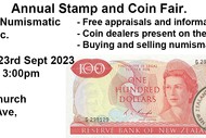 Image for event: Tauranga Stamp and Coin Fair 2023