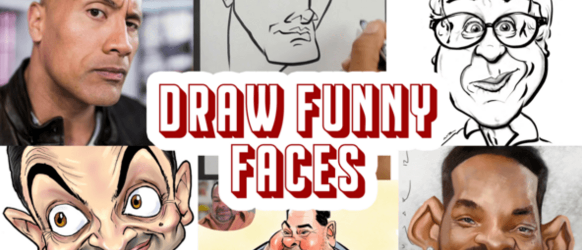 How to Draw a Funny Cartoon Face - For Beginners - YouTube