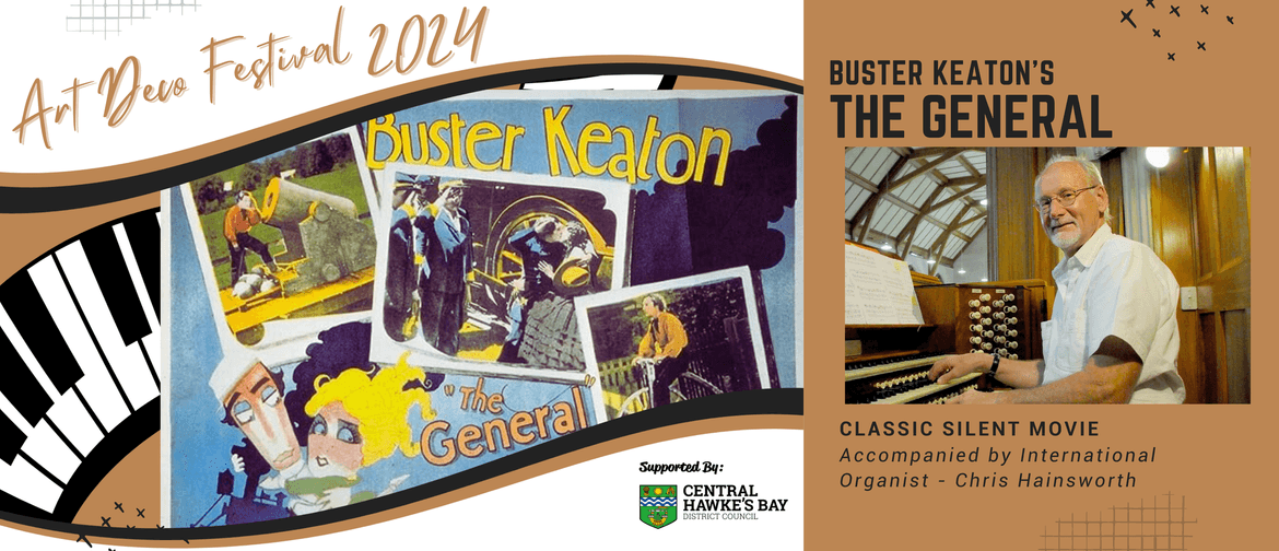 Art Deco Classic Silent Movie - The General by Buster Keaton