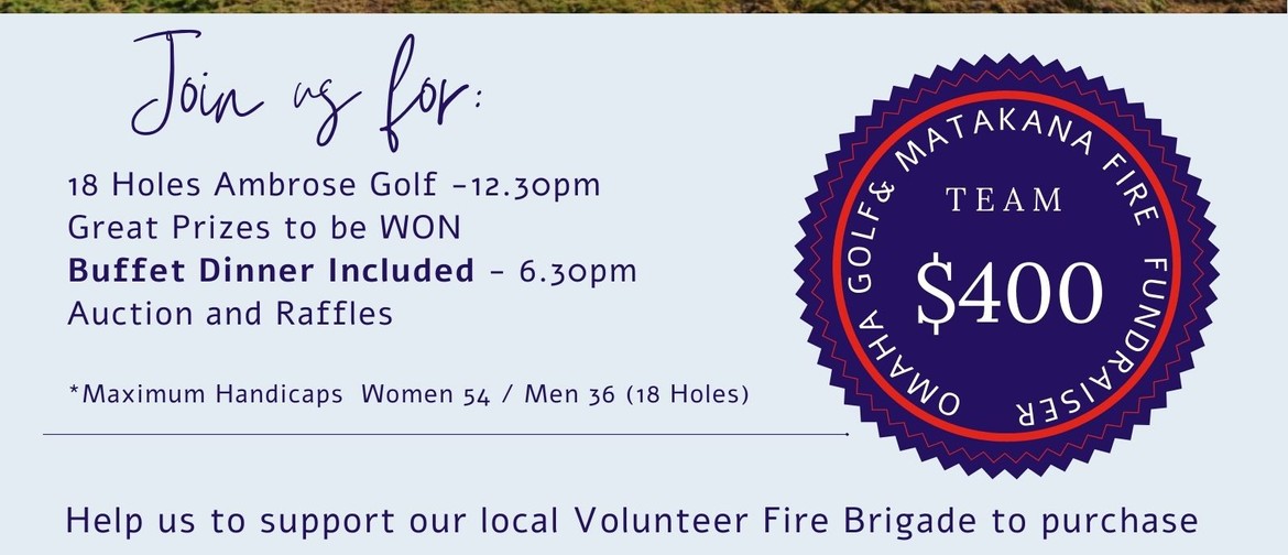 Ambrose Golf Fire Fundraiser at Omaha Golf Club  (team of 4)