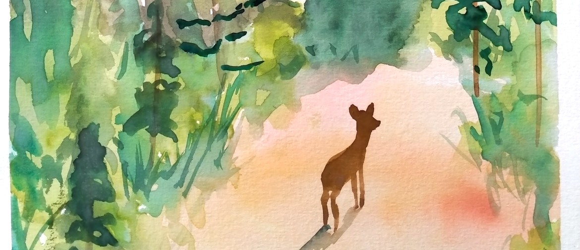 Dunedin Watercolour and Wine Night - Oh Deer