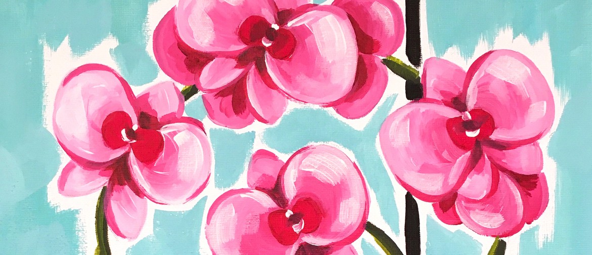 Palmerston North Paint and Wine Night - Orchids