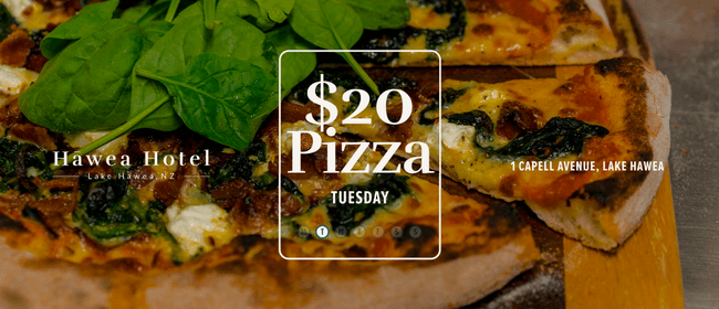 Hawea Hotel: $20 Pizzas Every Tuesday!
