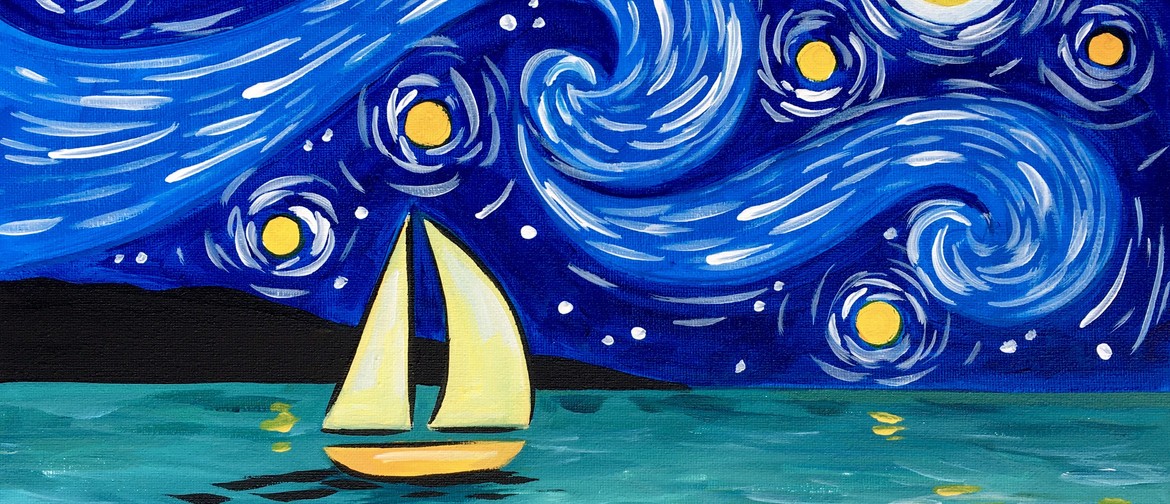 Gisborne Paint and Wine Night - Sail a Starry Night Gisborne Paint and Wine Night - Sail a Starry Night