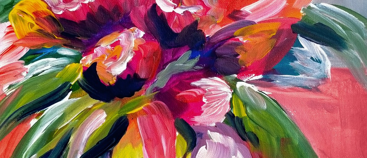 Hamilton Paint and Wine Night - Abstract Flowers
