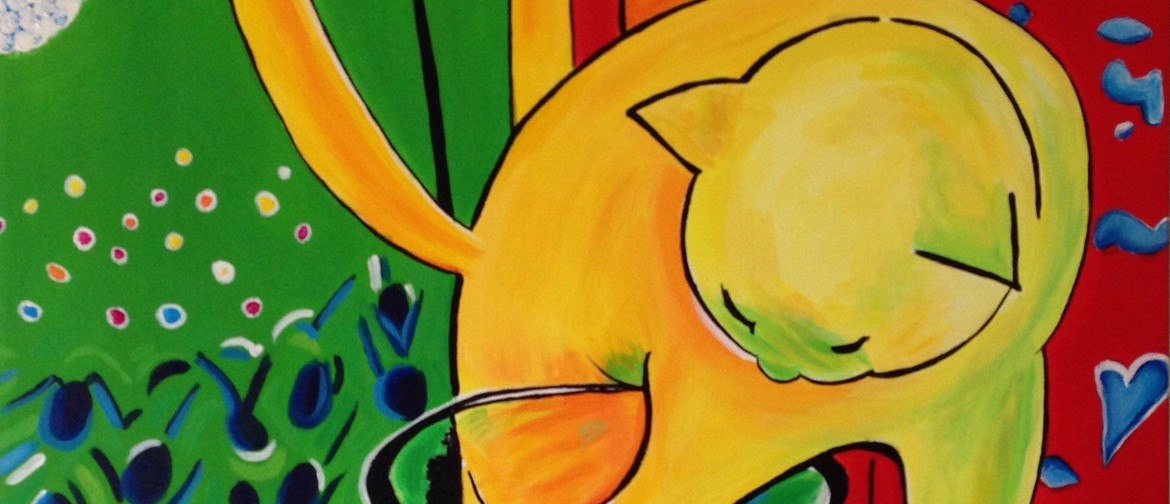 Tauranga Paint and Wine Night - Matisse Cat
