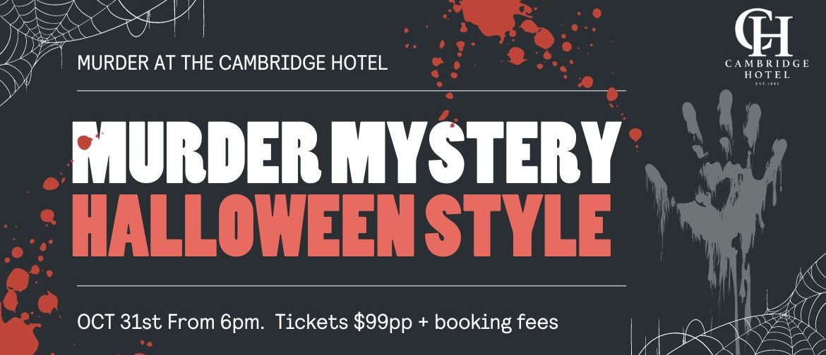 Murder Mystery, Halloween Style: CANCELLED