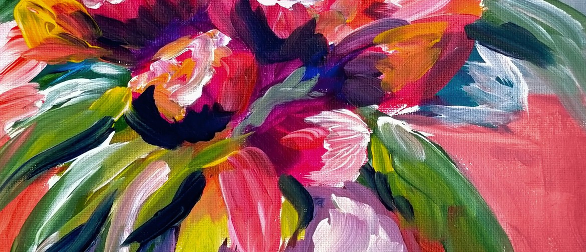 Wellington Paint and Wine Night - Abstract Flowers