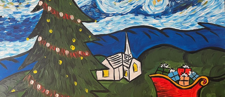 Whakatāne Paint and Wine Night - A Starry Christmas Night
