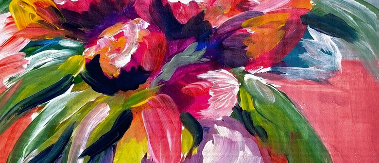 Cambridge Paint and Wine Night - Abstract Flowers