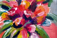Image for event: Tauranga Paint and Wine Night - Abstract Flowers