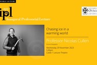 Inaugural Professorial Lecture –Professor Nicolas Cullen