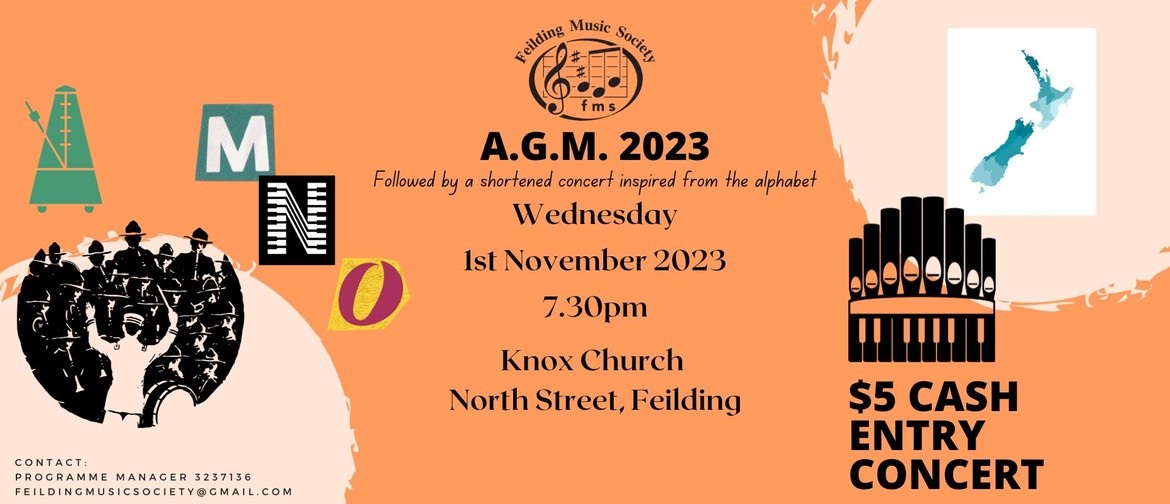 Feilding Music Society November Concert & A.G.M