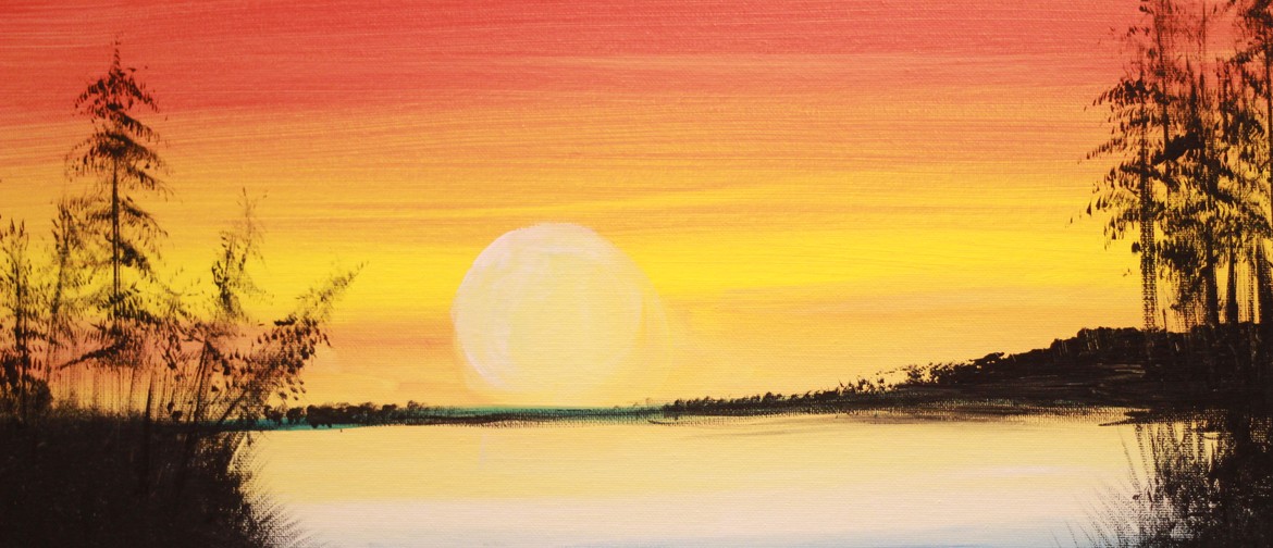 Paint & Chill Fri 6pm - Golden Sunset!