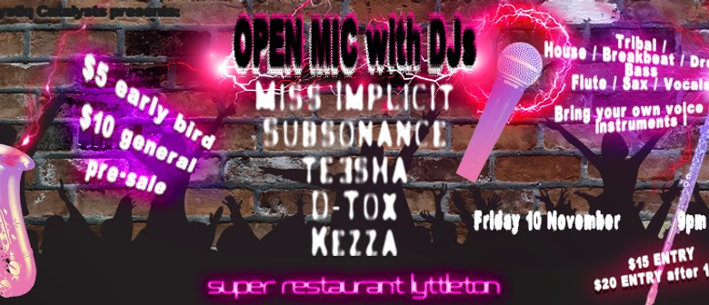 Mystiq Catalysts - Open Mic with DJs Mystiq Catalysts - Open Mic with DJs