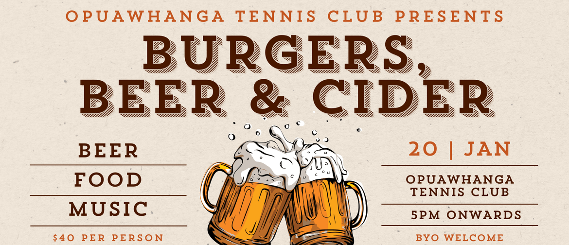 Burgers, Beer & Cider Burgers, Beer & Cider