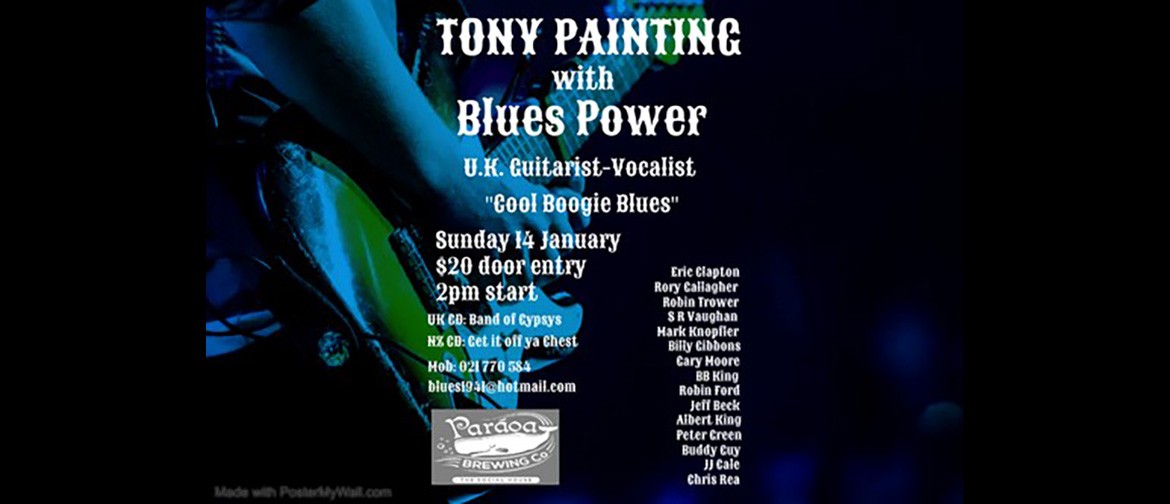 Tony Painting with Blues Power