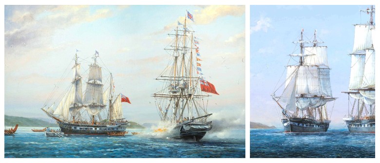 Our First Settler Ships - Oil Paintings by Paul Deacon