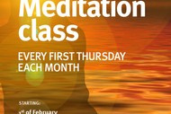 Meditation Class On 1st Thursday of Each Month