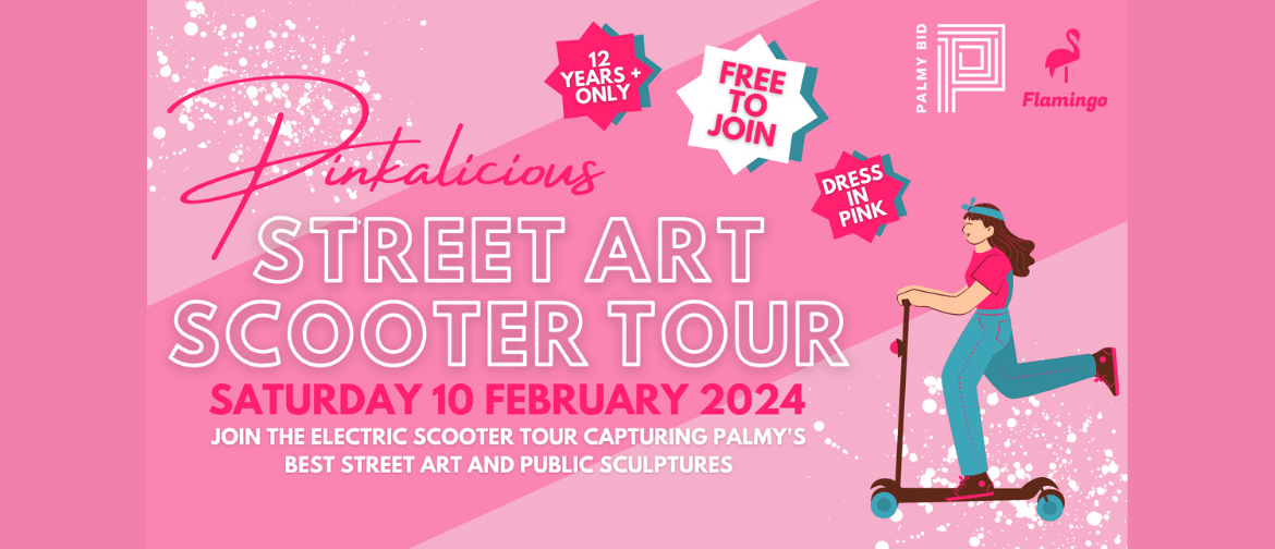 Pinkalicious Street Art Scooter Tour 2024