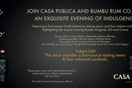 Image for event: Casa Publica X Bumbu Rum Co. Collaboration