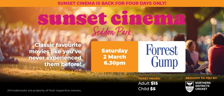 Seddon Park Sunset Cinema - Forrest Gump