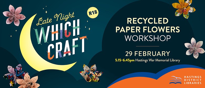 Late Night Which Craft Recycled Paper Flowers Workshop