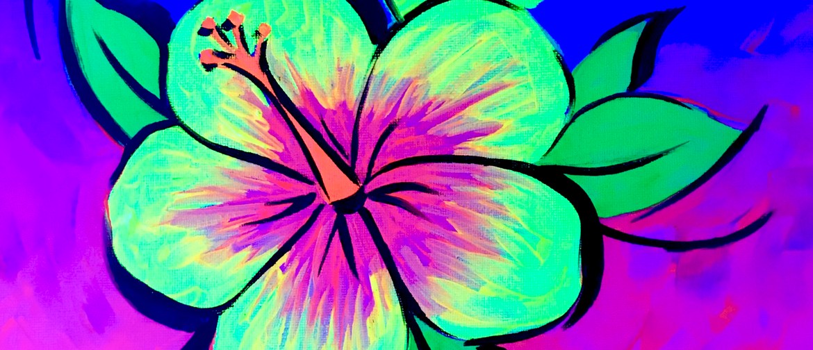 Dunedin Neon Paint Party - Night Blooming Hibiscus
