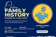 Image for event: Online Family History Course April 2024