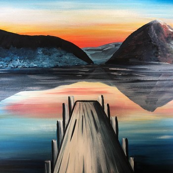 Queenstown Paint and Wine Night - Sunset At the Wharf: CANCELLED