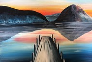 Image for event: Queenstown Paint and Wine Night - Sunset At the Wharf