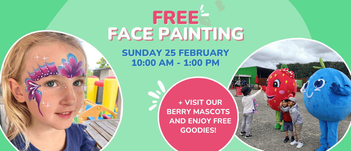 Free Face Painting and Meet Our Friendly Berry Mascots!