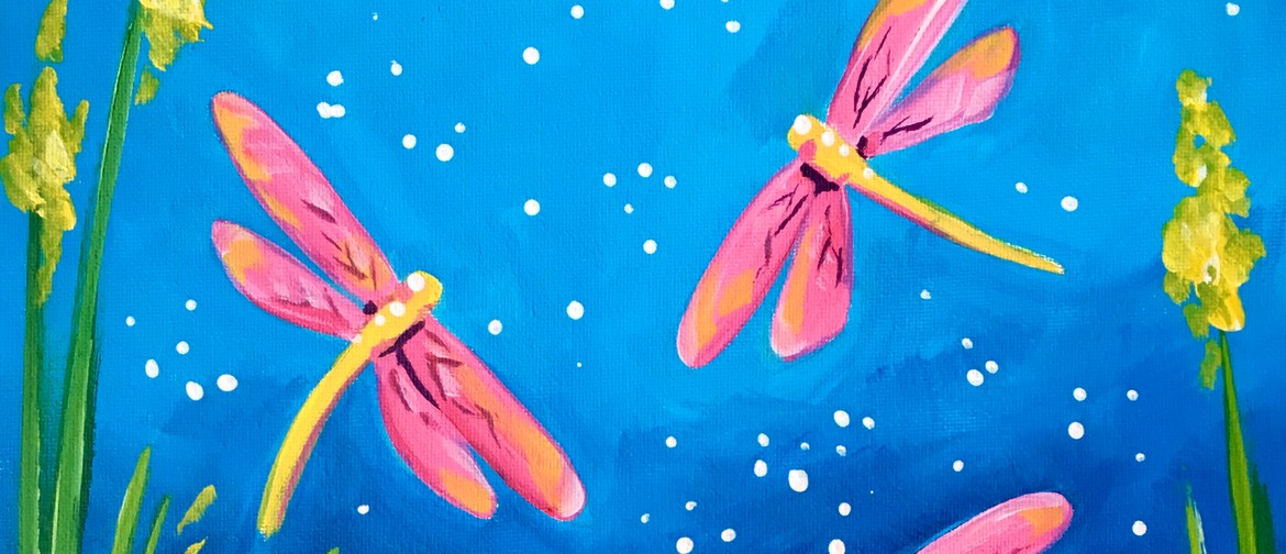 Whangarei Paint And Wine Night - Magical Dragonflies