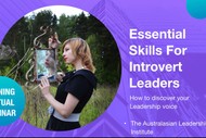 Image for event: Essential Skills For Introvert Leaders: A Mark Wager Seminar
