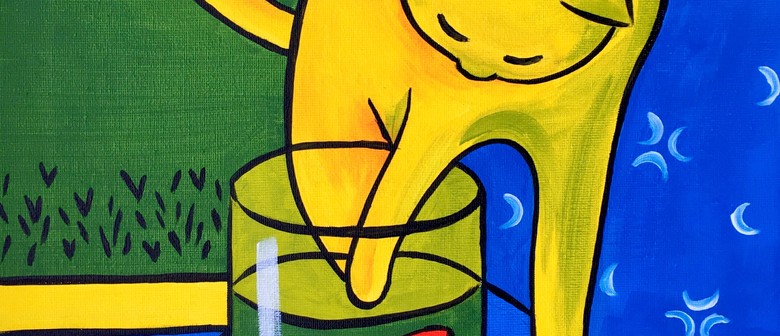Paint and Wine Night in Auckland - Matisse Cat
